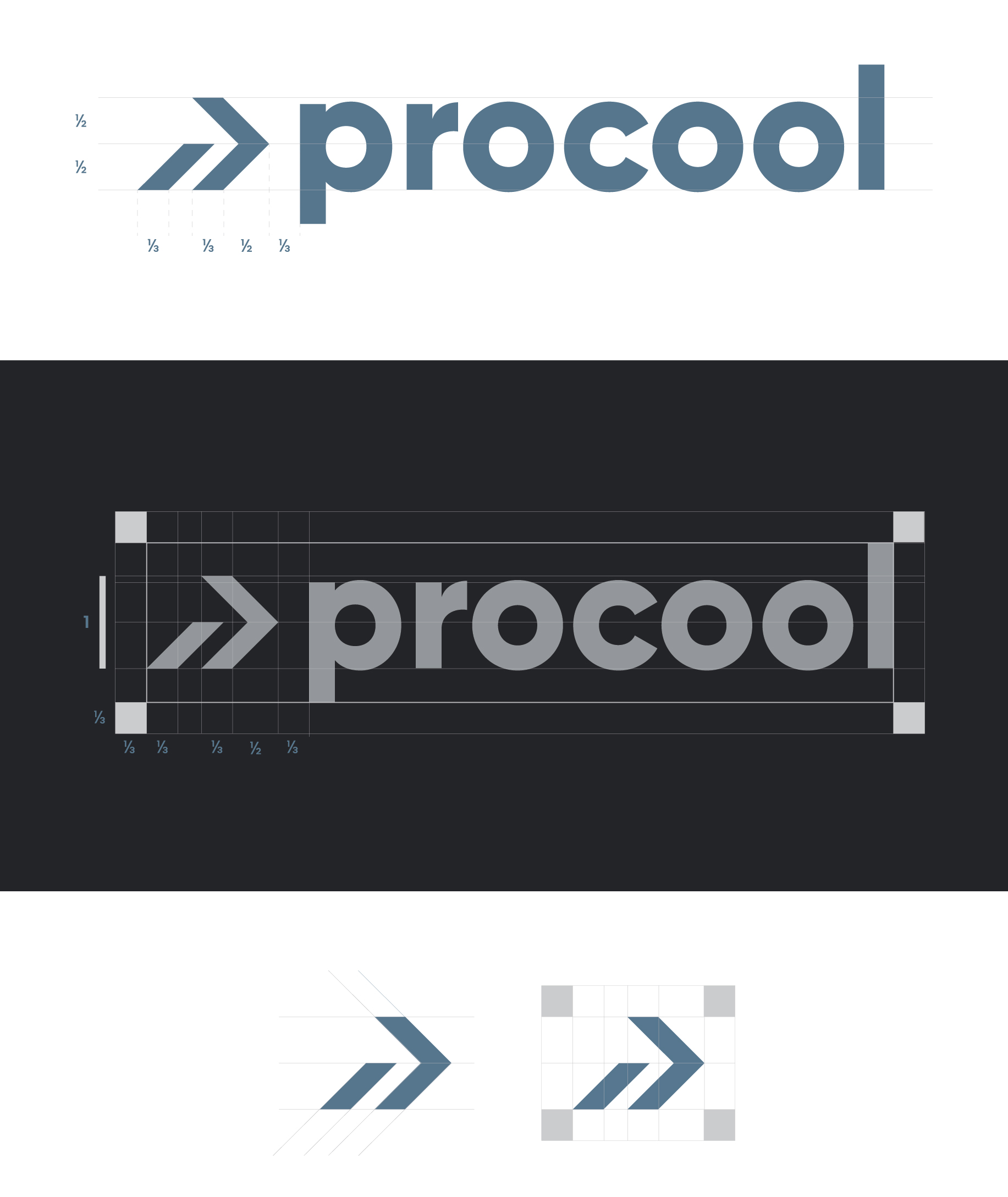 Studioem Procool Daikin Celostna grafična podoba barve konstrukcija