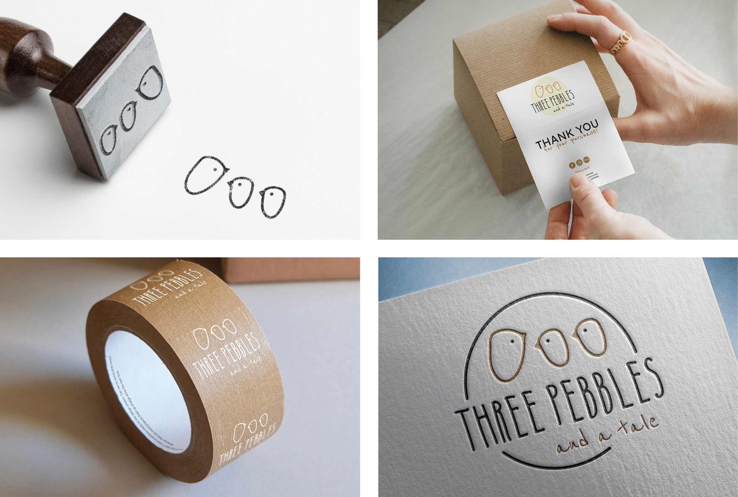 Studioem Three pebbles and a Tale Embalaža